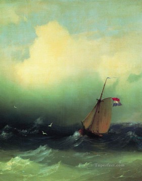 Tormenta en el mar 1847 Romántico Ivan Aivazovsky ruso Pinturas al óleo
